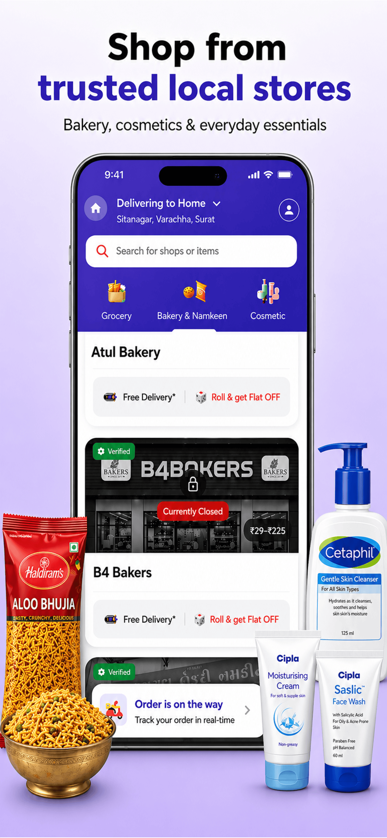 Shop from trusted local stores